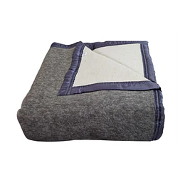Frazada King 70% Lana  N Virgen Gris