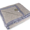 Frazada 2,5 Plazas 96% Lana Virgen Gris/Gris