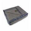 Frazada 1,5 Plazas 96% Lana Virgen Gris/Gris