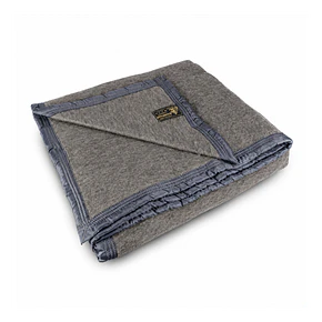 Frazada 2 Plazas 96% Lana Virgen Gris/Gris