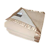 Frazada 1 Plaza 96% Lana  Beige RPCH 140 X 210