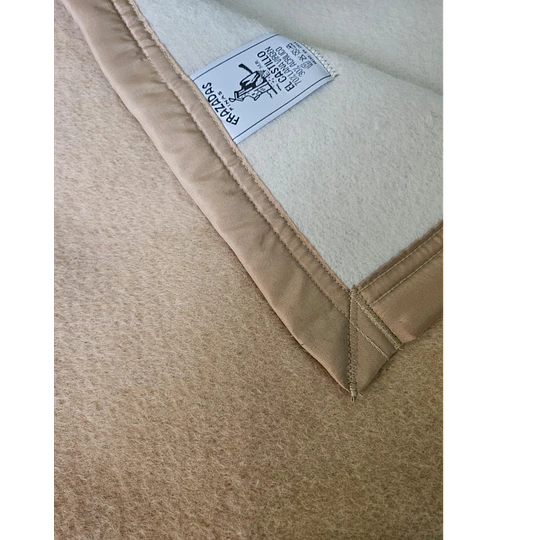 Frazada King 70% Lana  N Virgen Beige