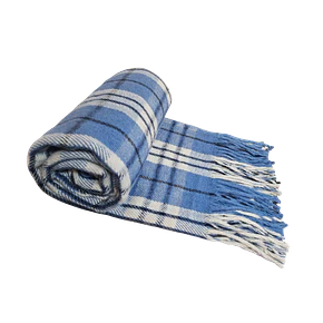 Chalon 100% Lana Virgen Azul Crudo