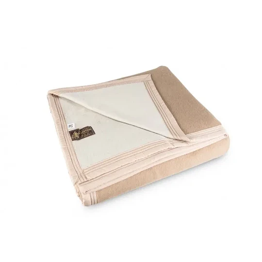 Frazada 270 X 230  96% Lana 4% acrilico beige