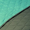 Quilt 1,5 Plazas bicolor Gris- Turquesa