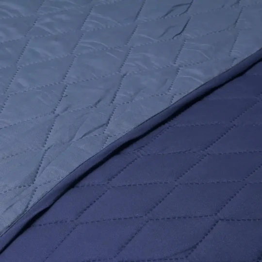 Quilt 2 Plazas Bicolor Azul-Petroleo