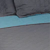 Quilt 2 Plazas Bicolor GRIS-TURQUESA