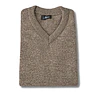 Chaleco 100% lana cuello en V  Taupe  (L)