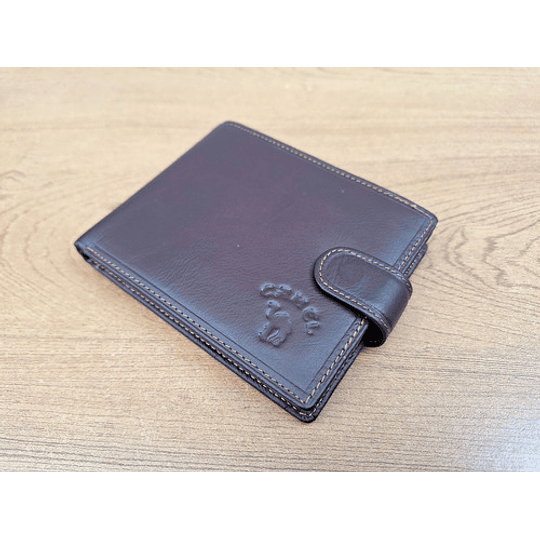 Billetera Camel de Cuero en su caja original / Nueva