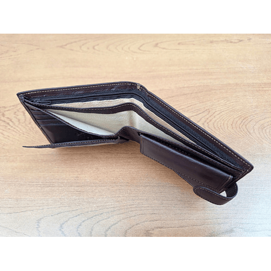 Billetera Camel de Cuero en su caja original / Nueva