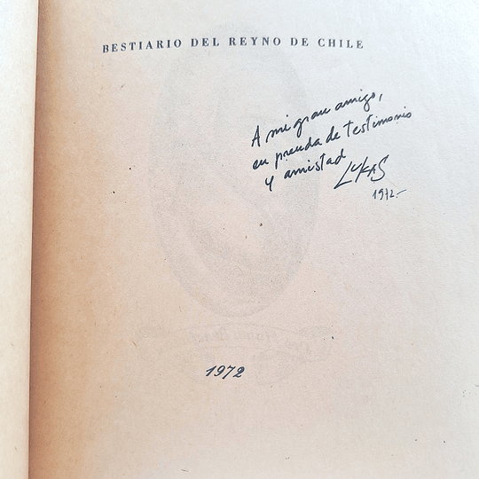 Bestiario del Reyno de Chile