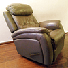 Sillón Bergere Rosen Lorenzo Cuero / Reclinable + Mecedora