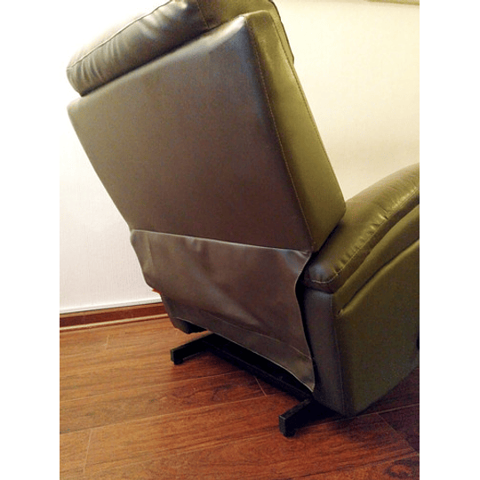 Sillón Bergere Rosen Lorenzo Cuero / Reclinable + Mecedora