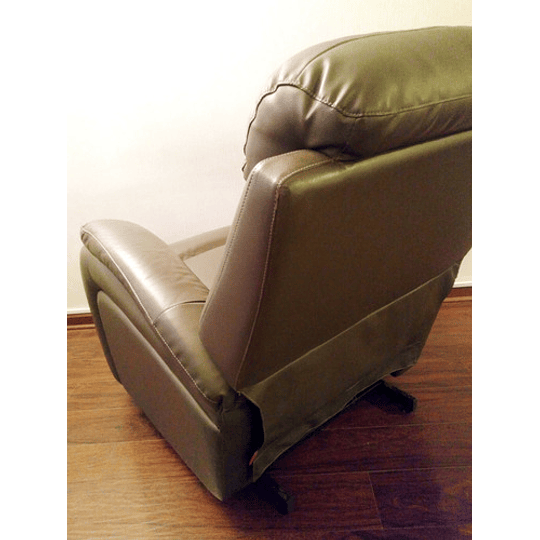 Sillón Bergere Rosen Lorenzo Cuero / Reclinable + Mecedora