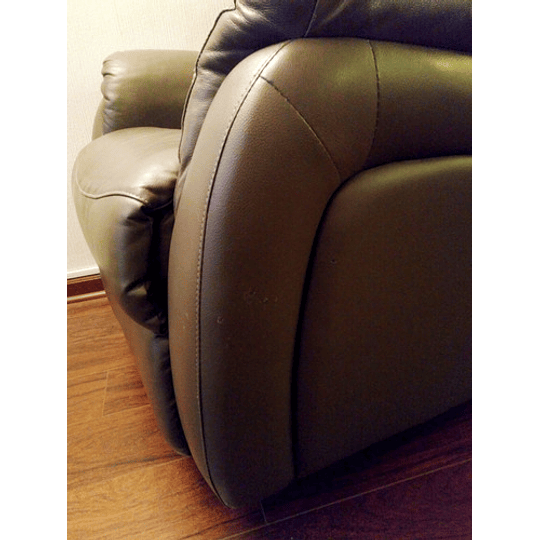 Sillón Bergere Rosen Lorenzo Cuero / Reclinable + Mecedora