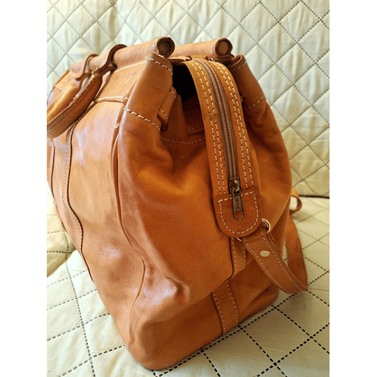 Hermoso juego de bolsos hechos a mano / Cuero 100% natural