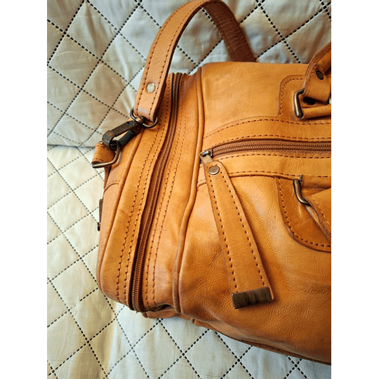 Hermoso juego de bolsos hechos a mano / Cuero 100% natural