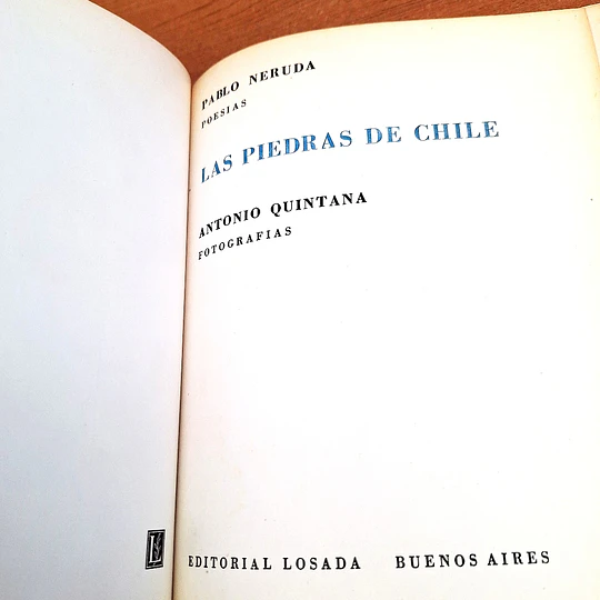 Las piedras de Chile / Pablo Neruda