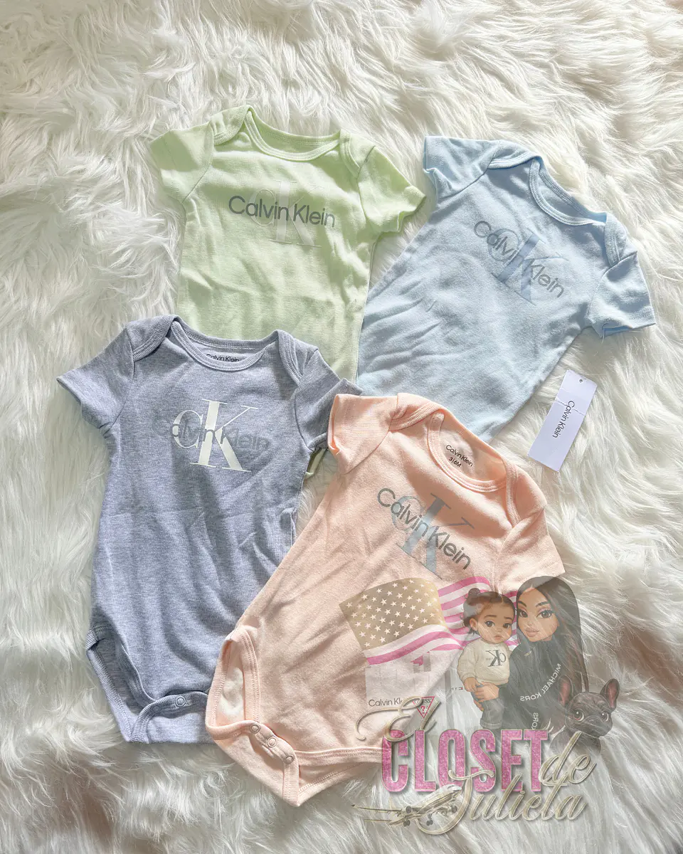 Set Bodys Calvin Klein 3-6Meses 1