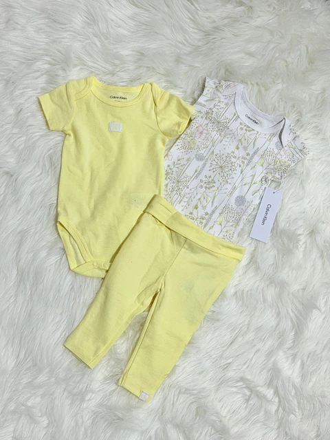 Set 3Pcs Calvin Klein 3-6Meses