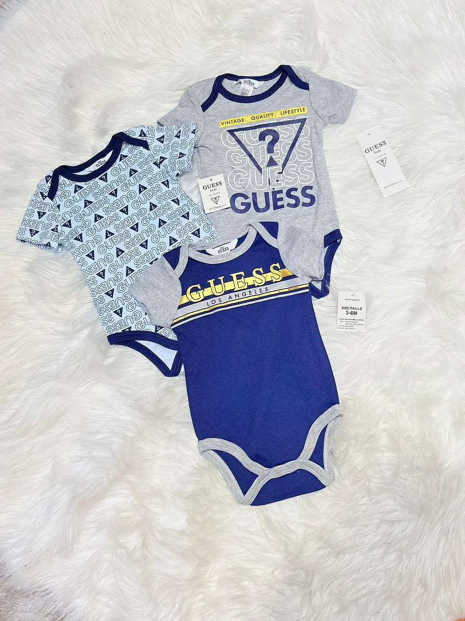 Tripack Bodys Guess Azules 1