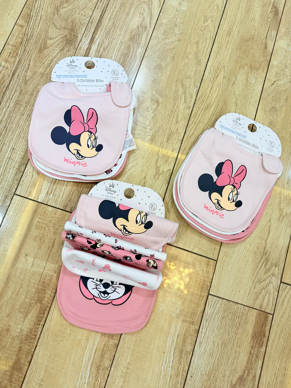 Set 5 Baberos Minnie Mouse 1