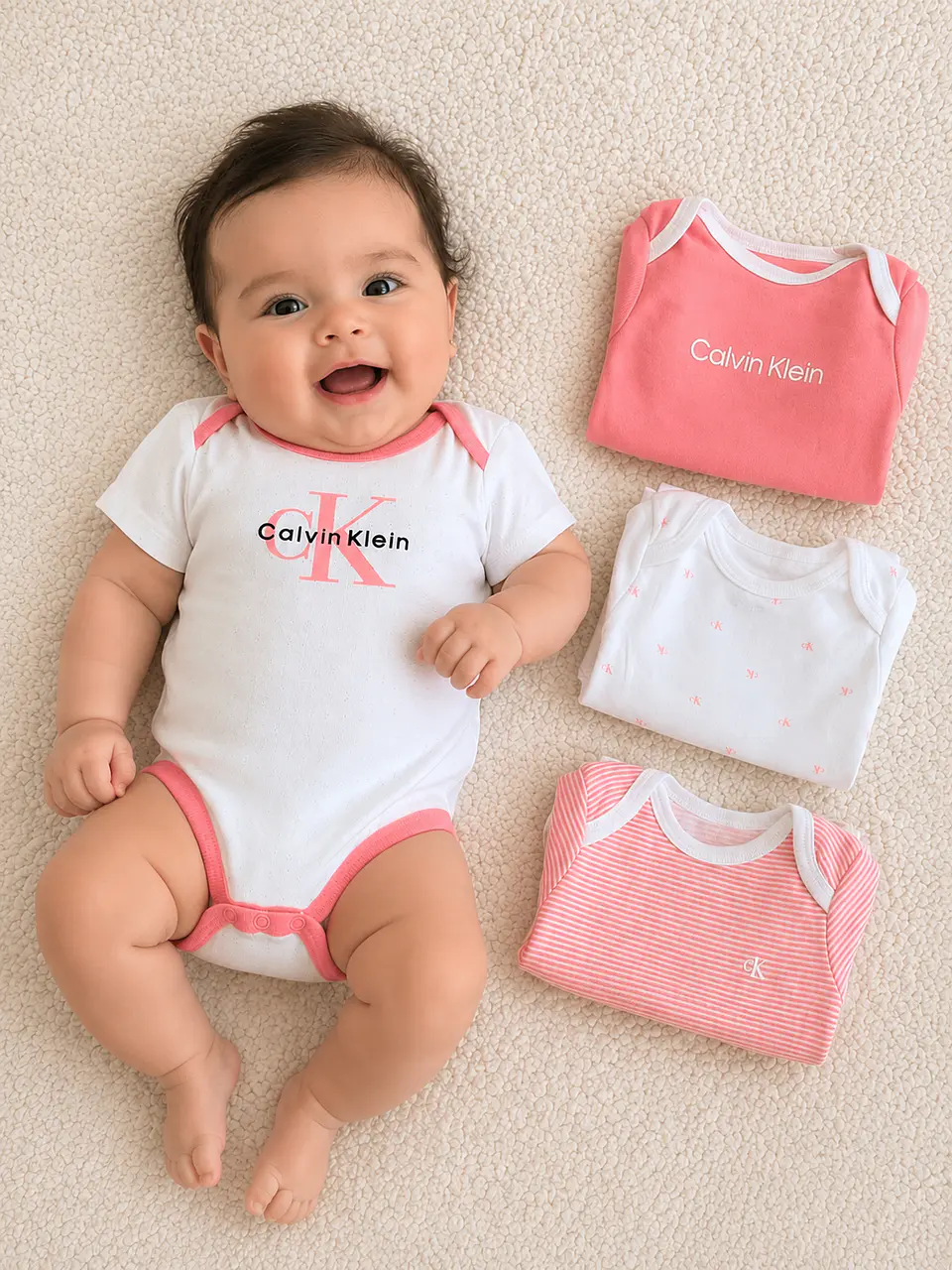 Set 4 Bodys Calvin Klein Manga Corta 1