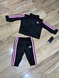 Conjunto Deportivo Adidas Negro / Rosado - Miniatura 3
