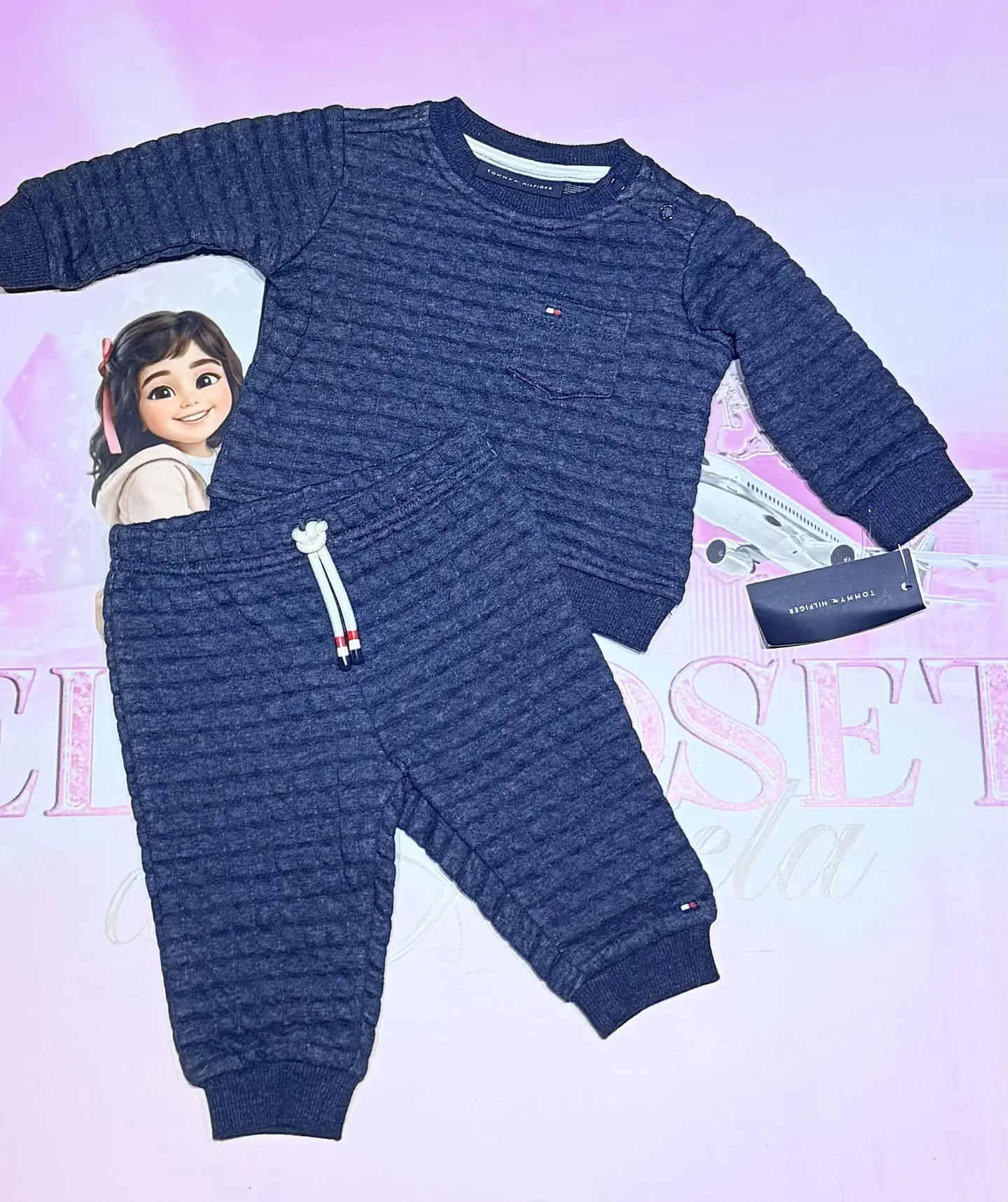 Conjunto Tommy Hilfiger Acolchado para Bebé – Azul Marino 2