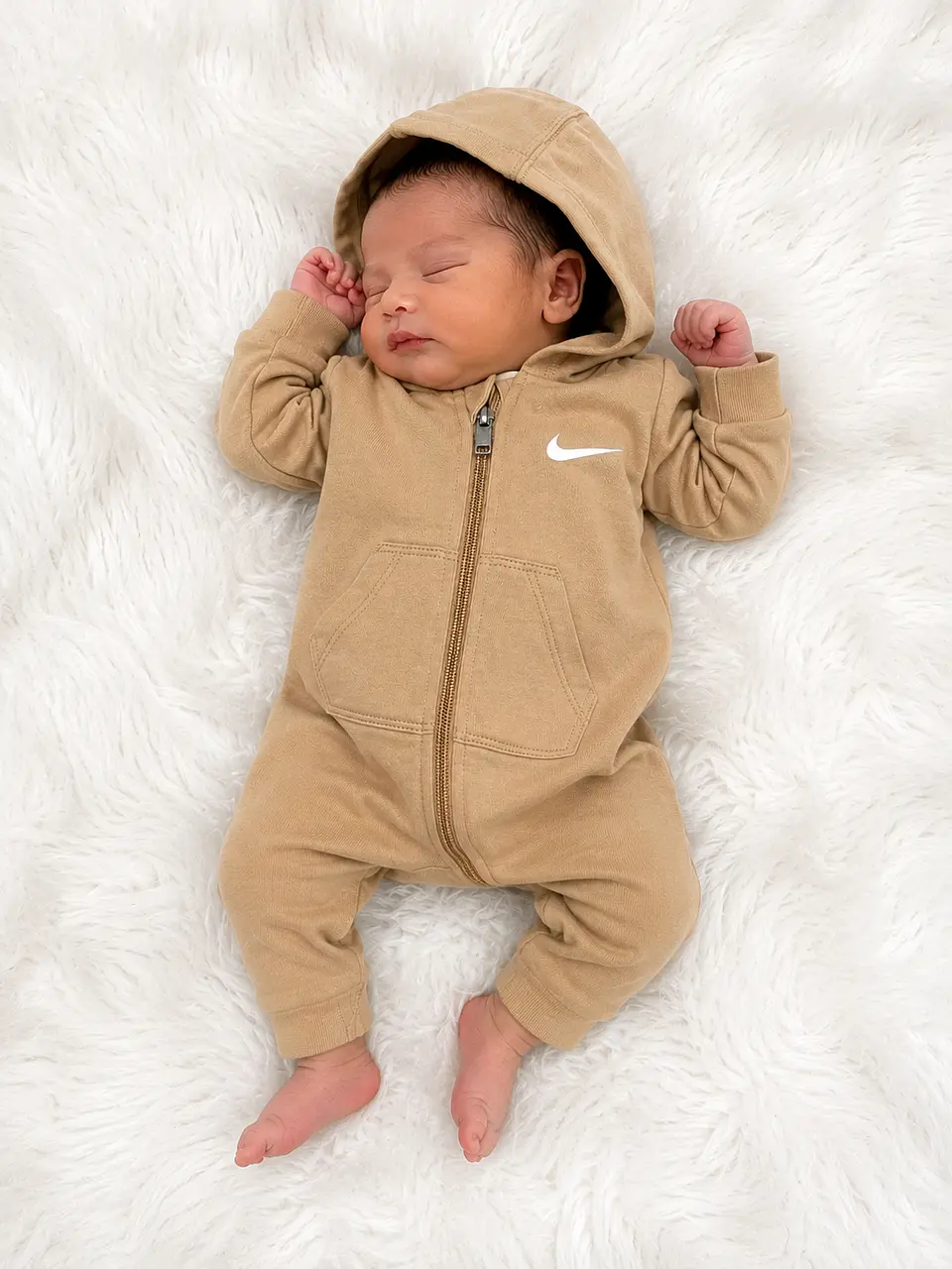 Enterito Nike con Capucha Beige Unisex 1