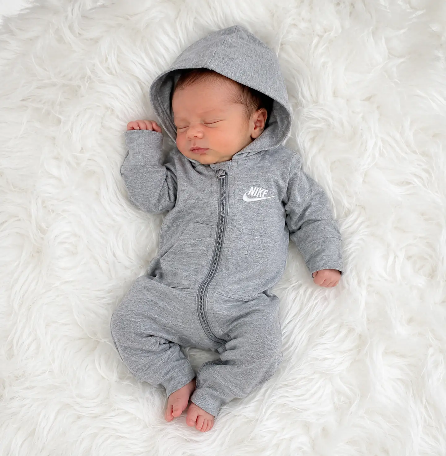 Enterito Nike con Capucha Gris Unisex 1