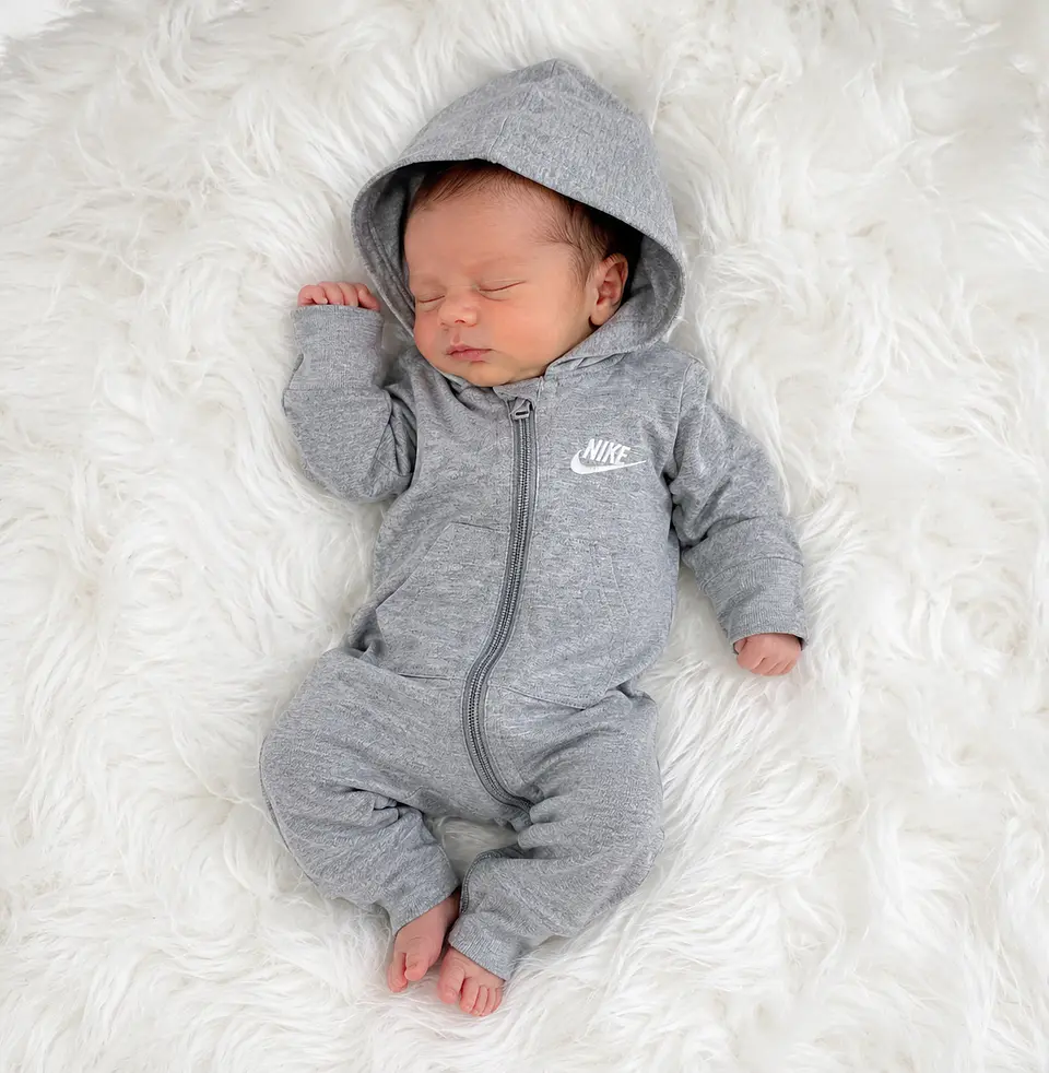 Enterito Nike con Capucha Gris Unisex 1