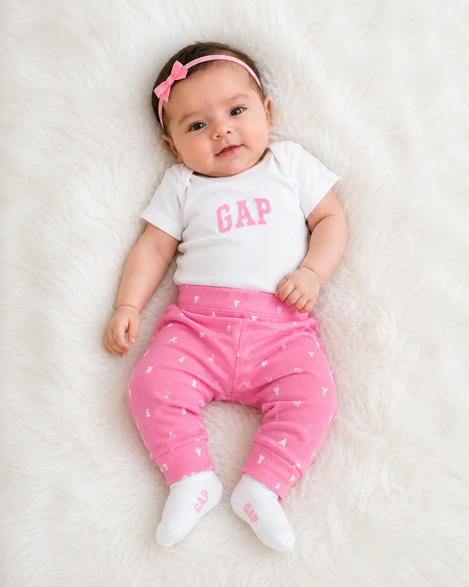 Conjunto Baby GAP Bebé 3 Piezas Rosa 1