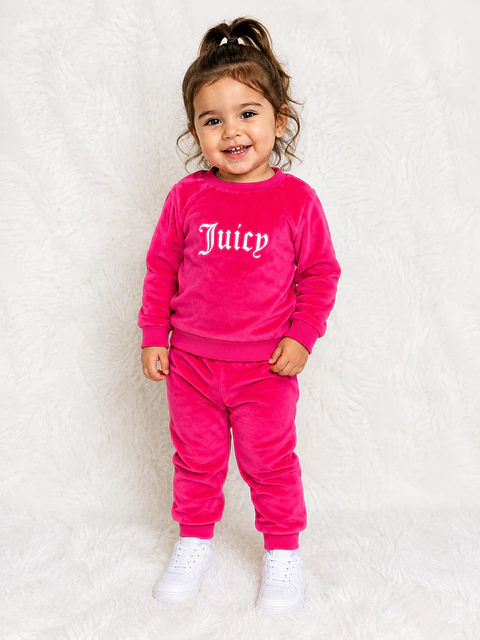 Conjunto Juicy Velour Fucsia para Niña