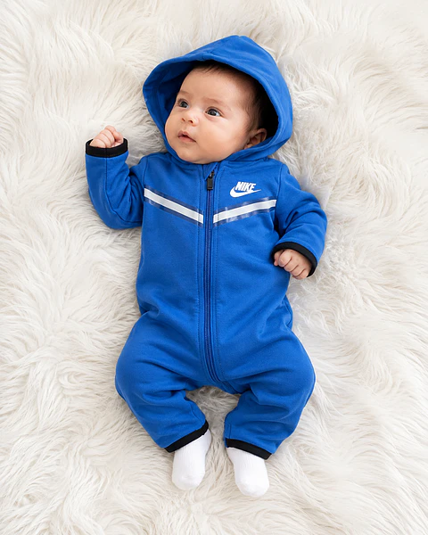 Enterito Nike Tech Fleece Azul para Bebé