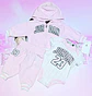 Conjunto Jordan Bebé 3 Piezas Rosado – Original - Miniatura 3