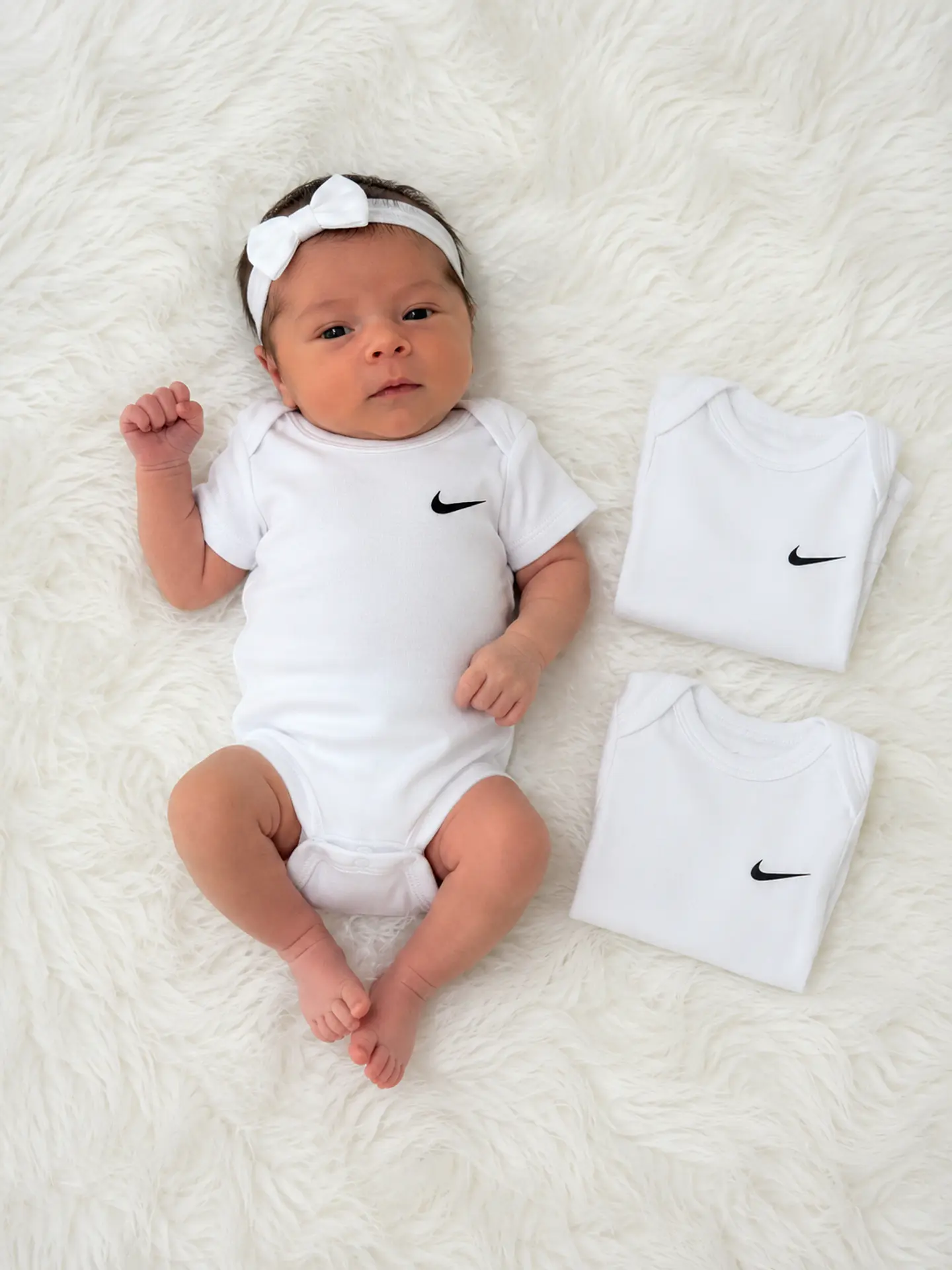 Tripack Bodys Nike Blanco - Unisex 1