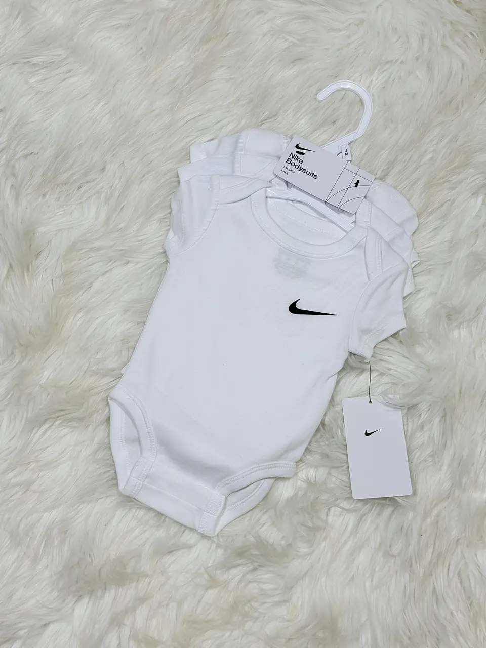 Tripack Bodys Nike Blanco - Unisex 2