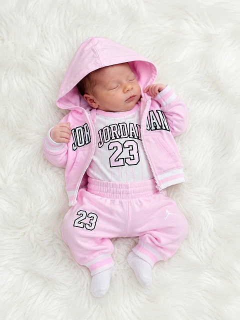 Set 3 Piezas Jordan Rosa