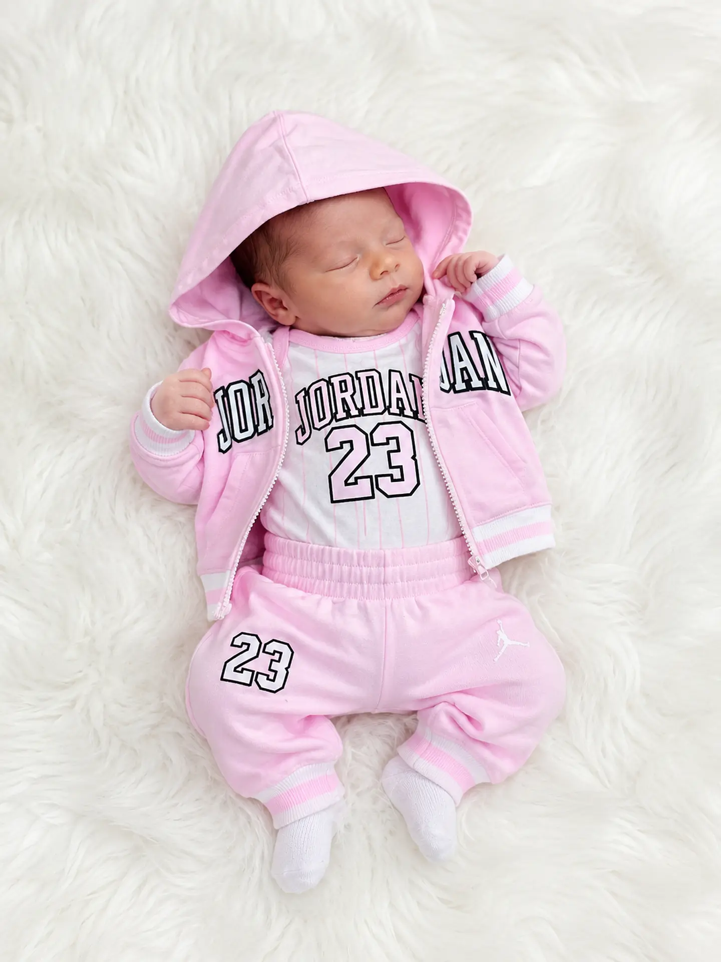 Set 3 Piezas Jordan Rosa 1