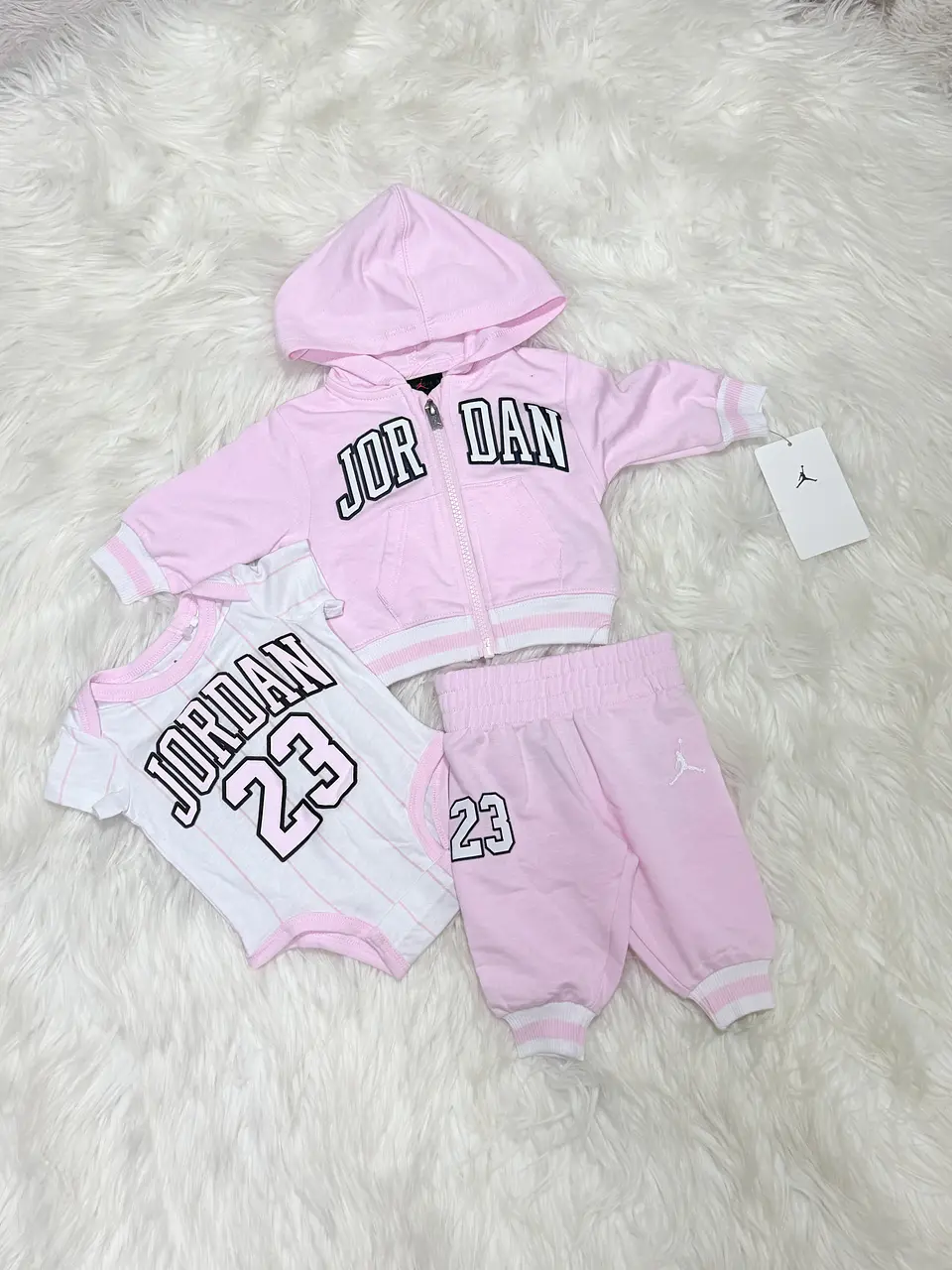 Set 3 Piezas Jordan Rosa 2