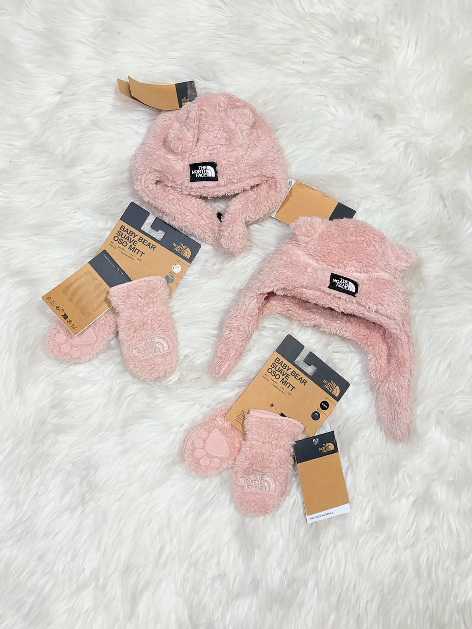 Set Gorro + Mitones The North Face Rosa 2