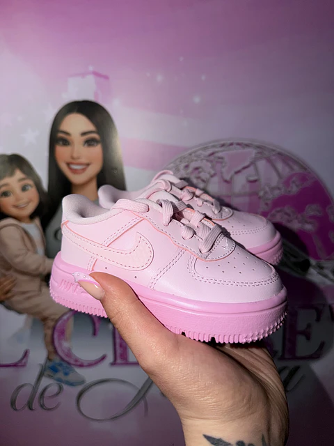 Force 1 Low Lace (TD) Rosa
