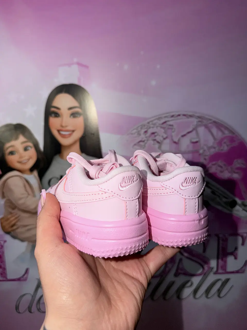 Force 1 Low Lace (TD) Rosa 3