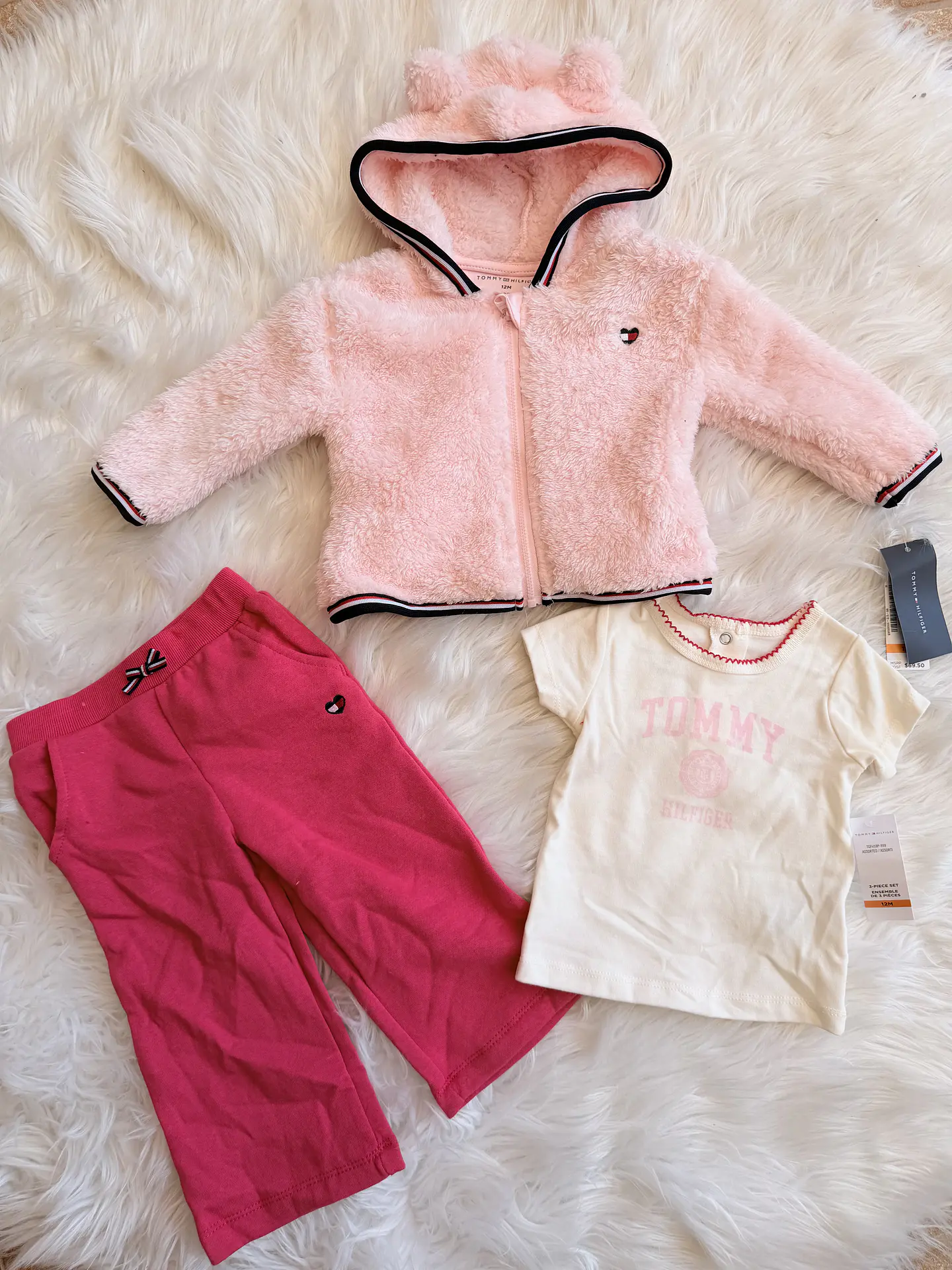 Set Tommy Hilfiger 3 Piezas Rosa 2