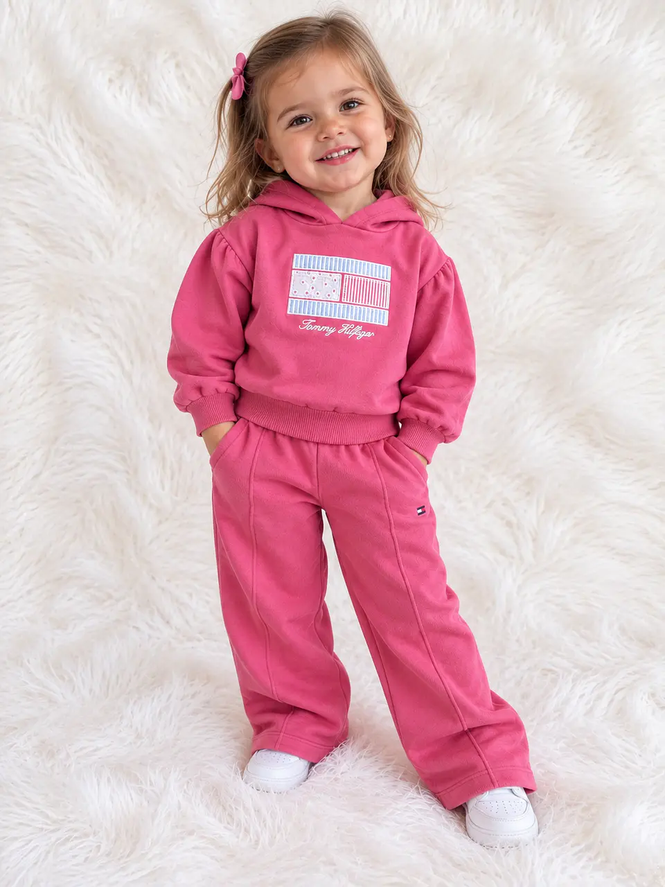 Conjunto Tommy Hilfiger Niña Rosa 1