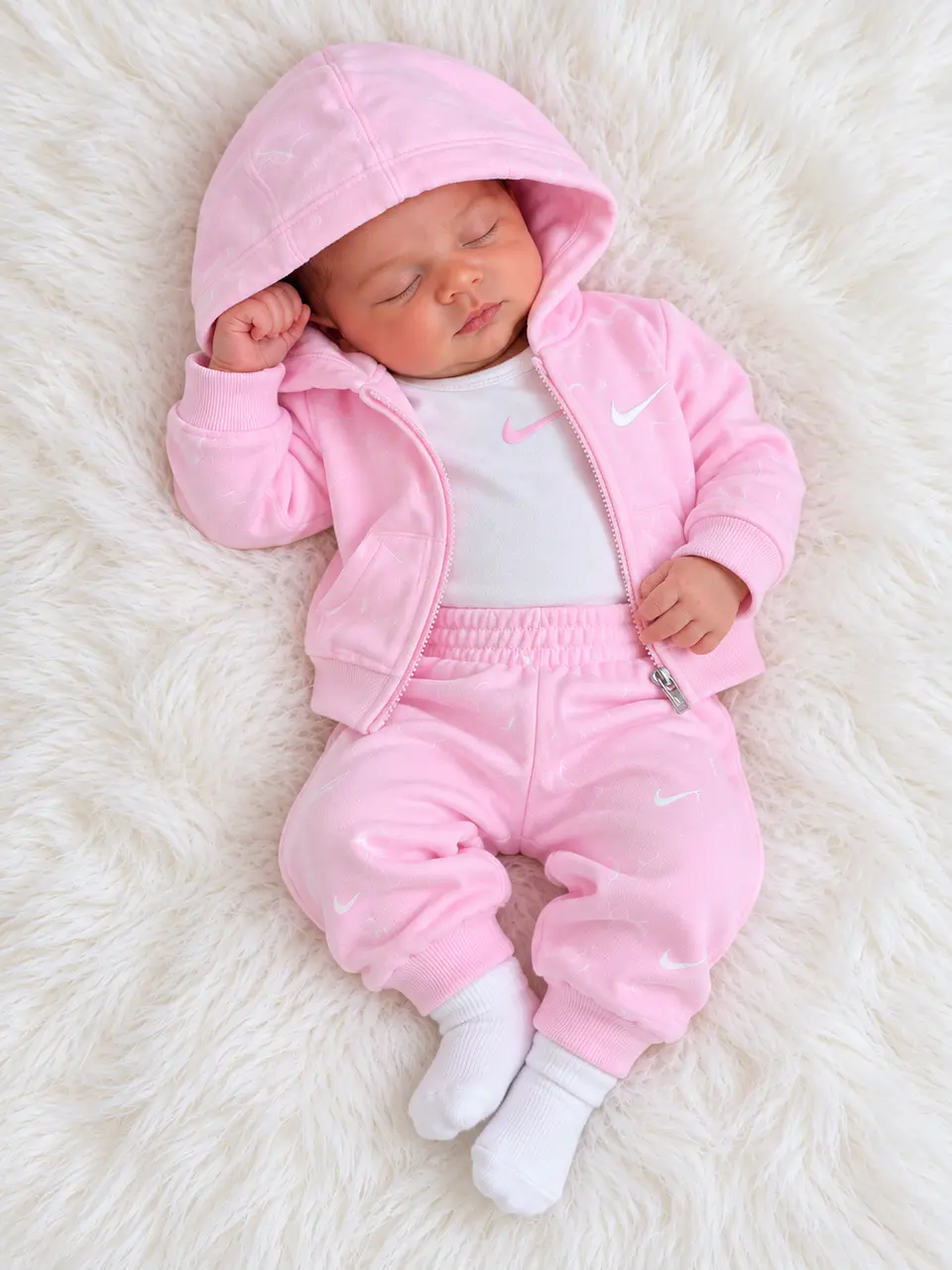 Set Nike 3 Piezas Bebé - Rosa 1