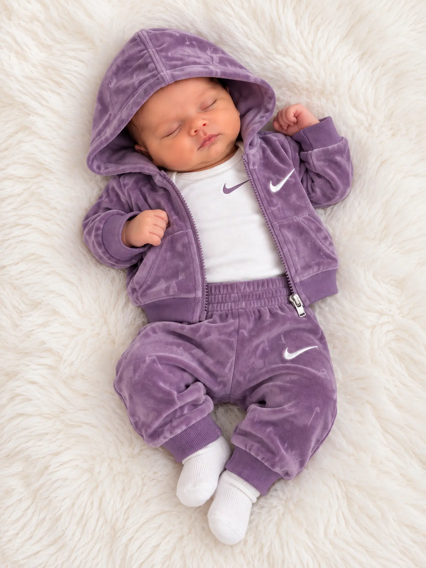 Set Nike Bebé - Morado 1