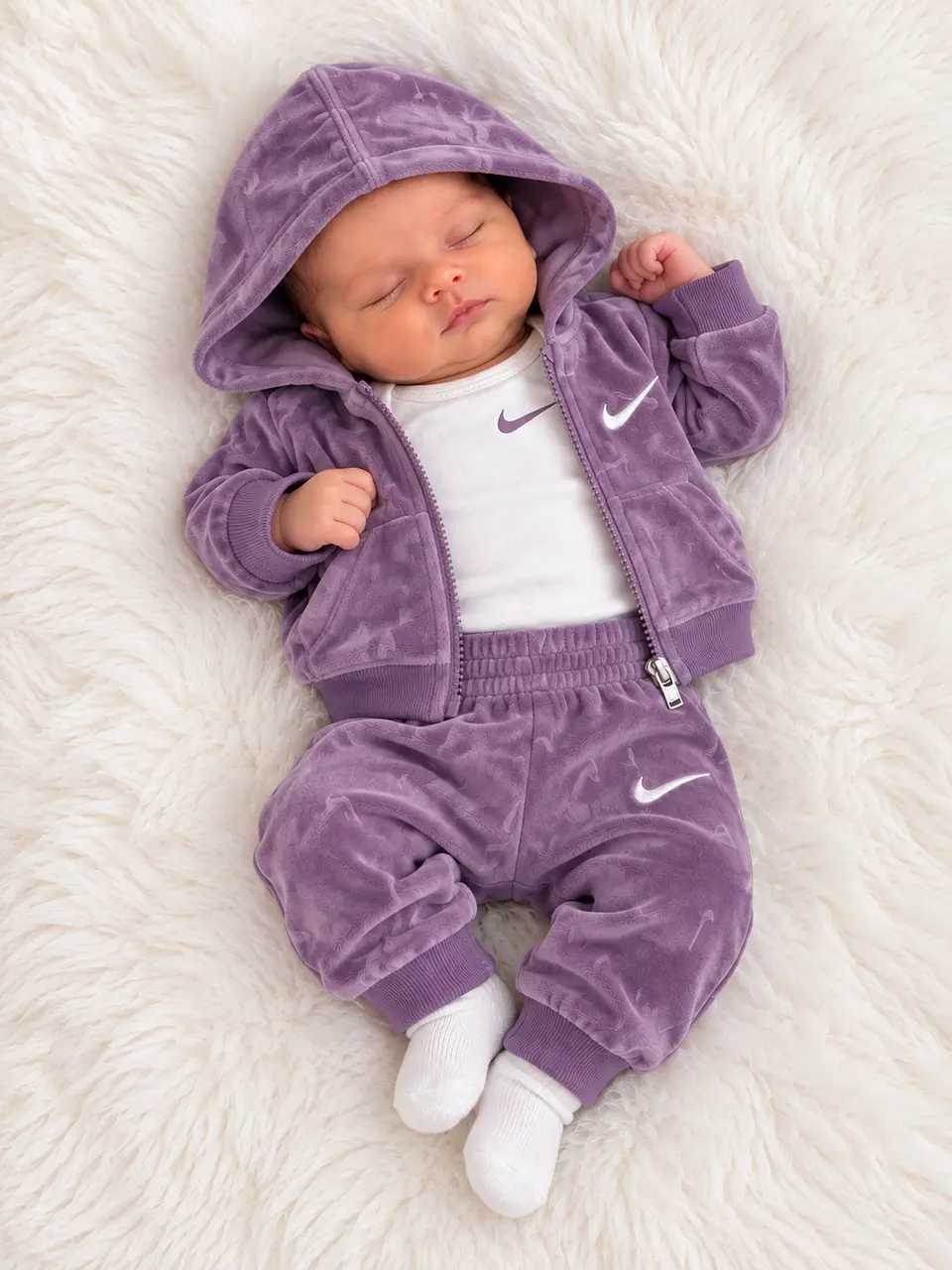 Set Nike Bebé - Morado 1