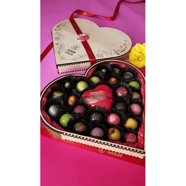 Caja de Chocolate Corazón grande 